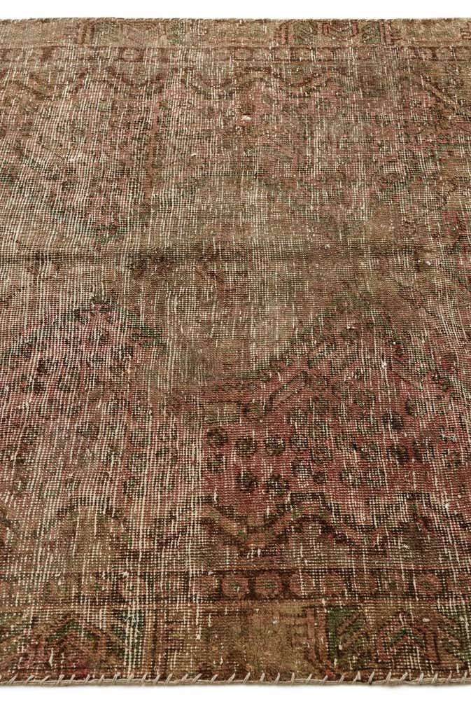 4' 8 x 6' 2 Hand Knotted Ultra Vintage Persian Wool Rug