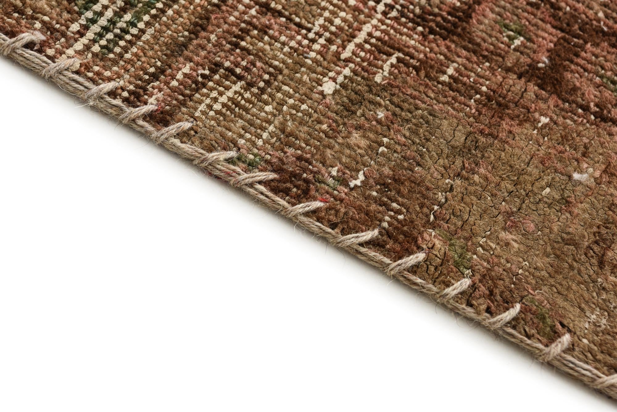 4' 8 x 6' 2 Hand Knotted Ultra Vintage Persian Wool Rug