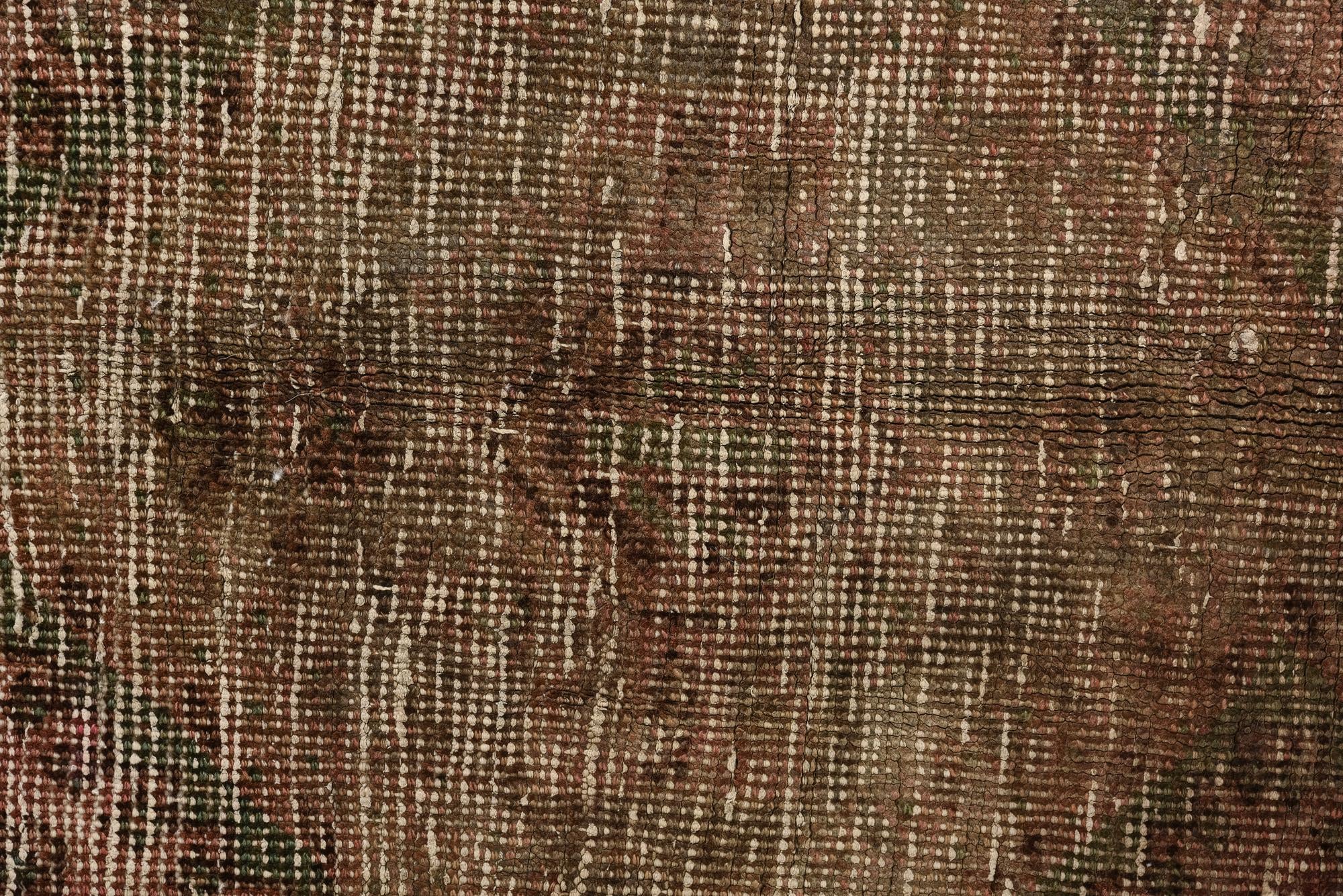 4' 8 x 6' 2 Hand Knotted Ultra Vintage Persian Wool Rug