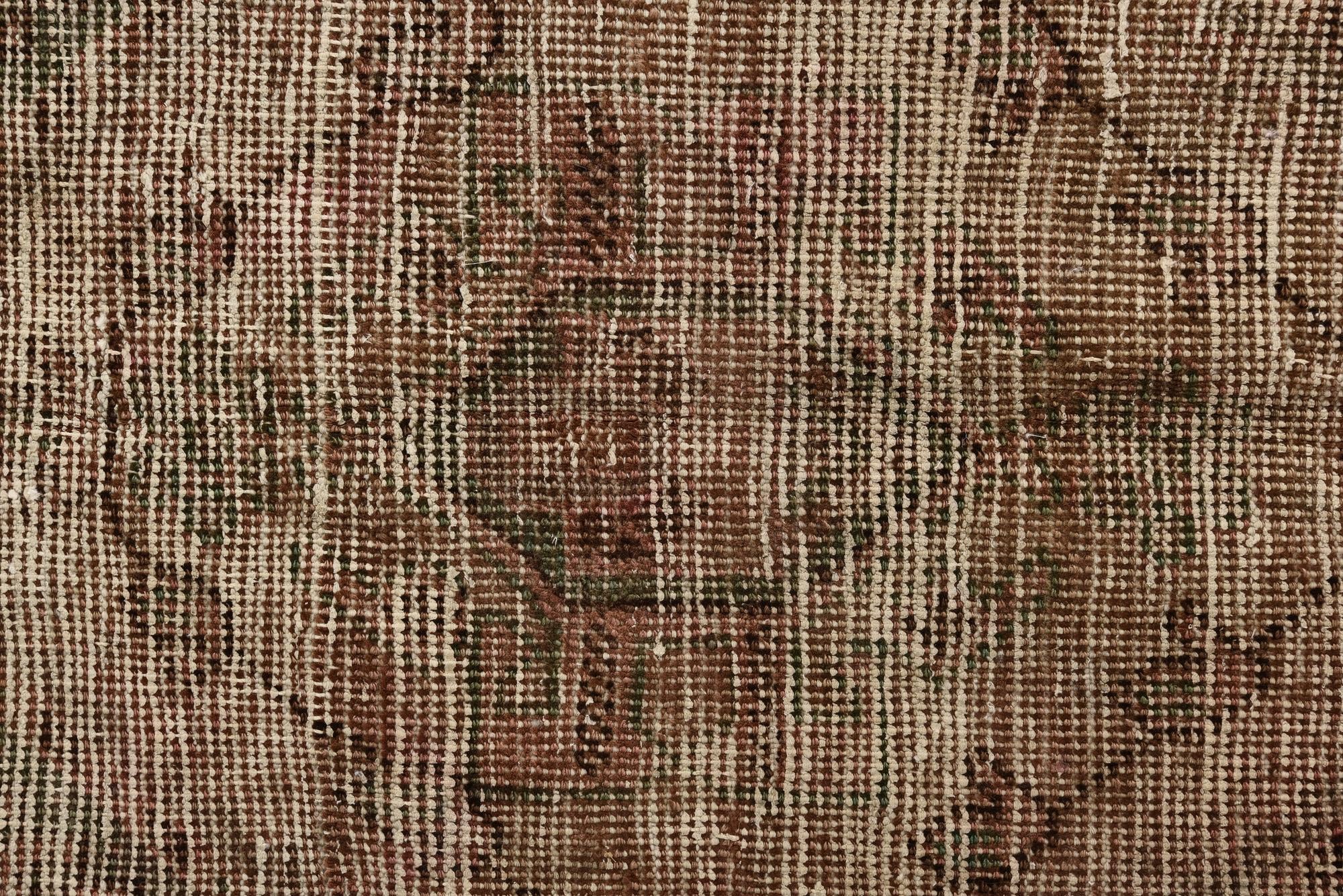 4' 8 x 6' 2 Hand Knotted Ultra Vintage Persian Wool Rug