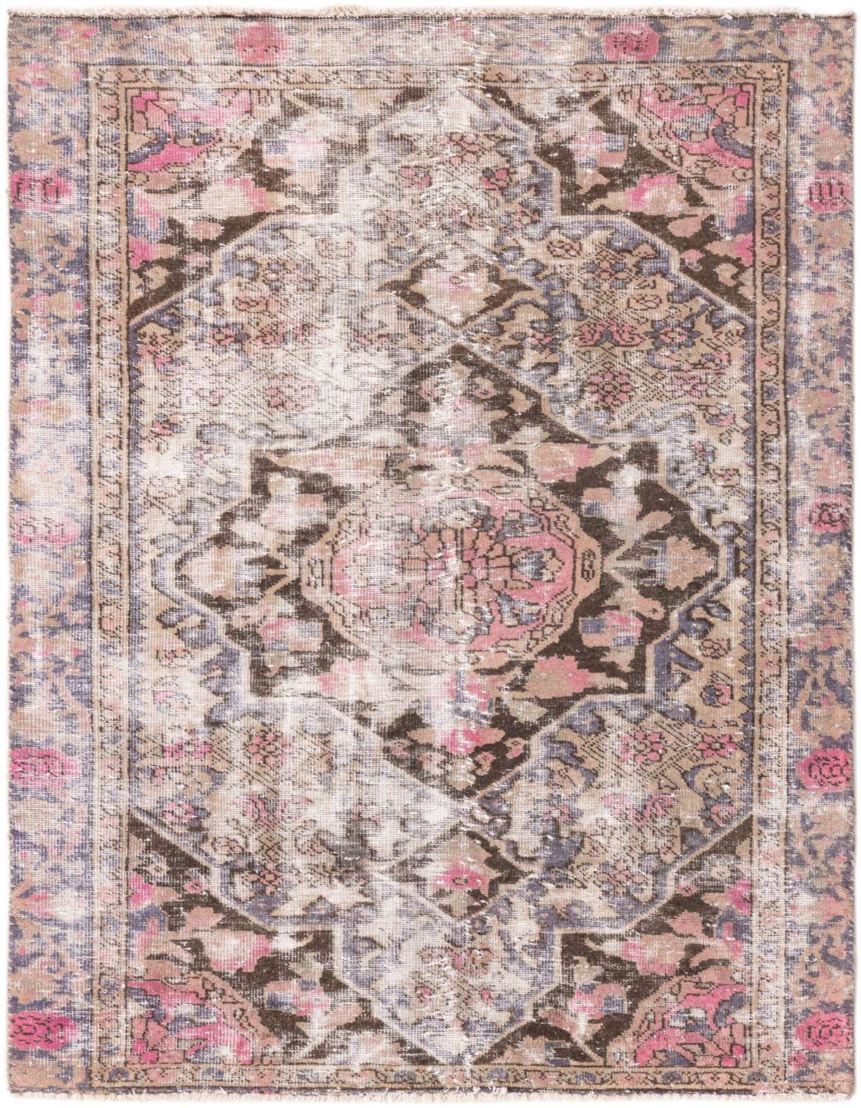 Primary image 4' x 6' 3  Hand Knotted Ultra Vintage Persian Wool Rug