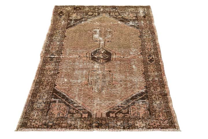 3' 3 x 4' 10 Hand Knotted Ultra Vintage Persian Wool Rug