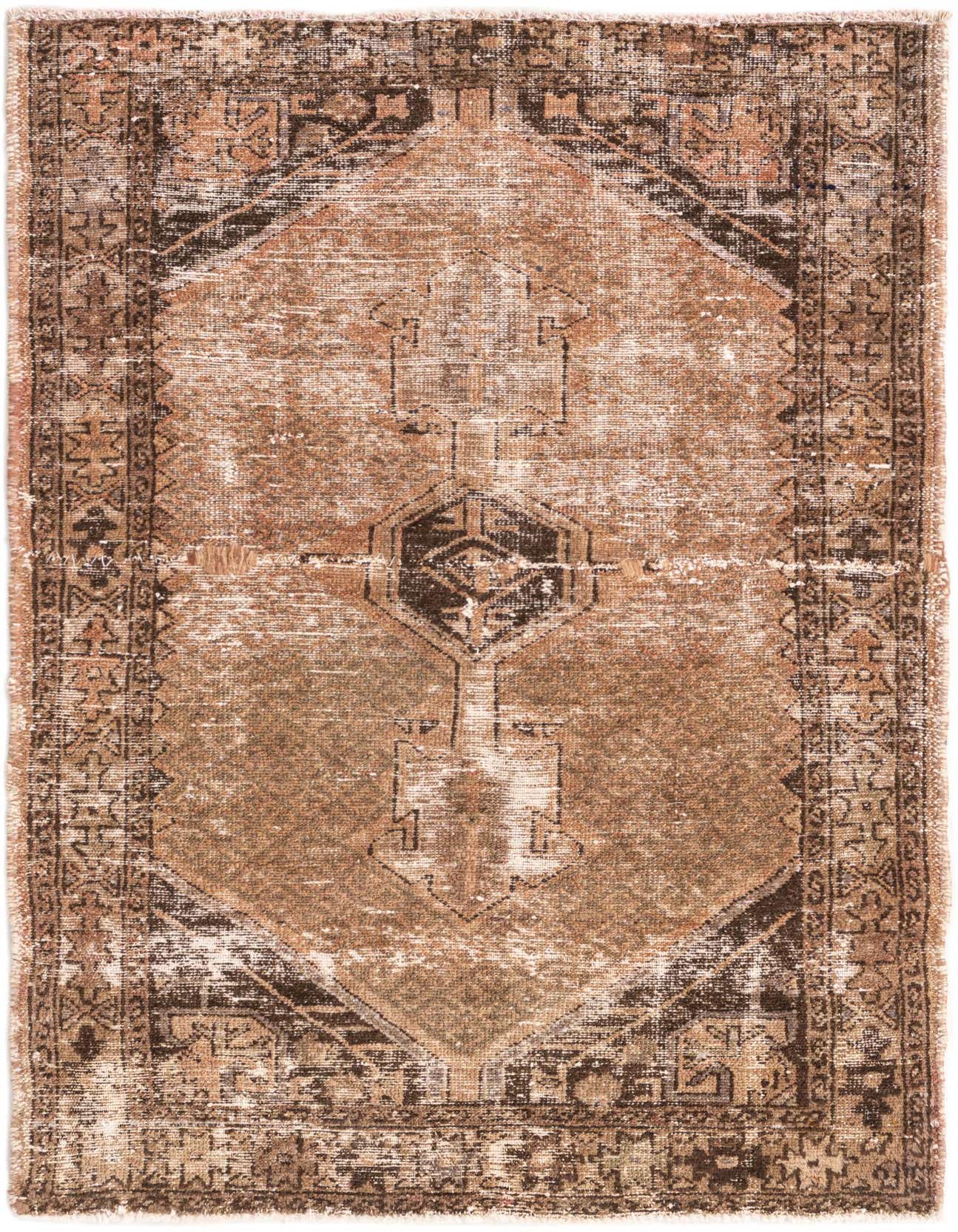 Primary image 3' 3 x 4' 10  Hand Knotted Ultra Vintage Persian Wool Rug