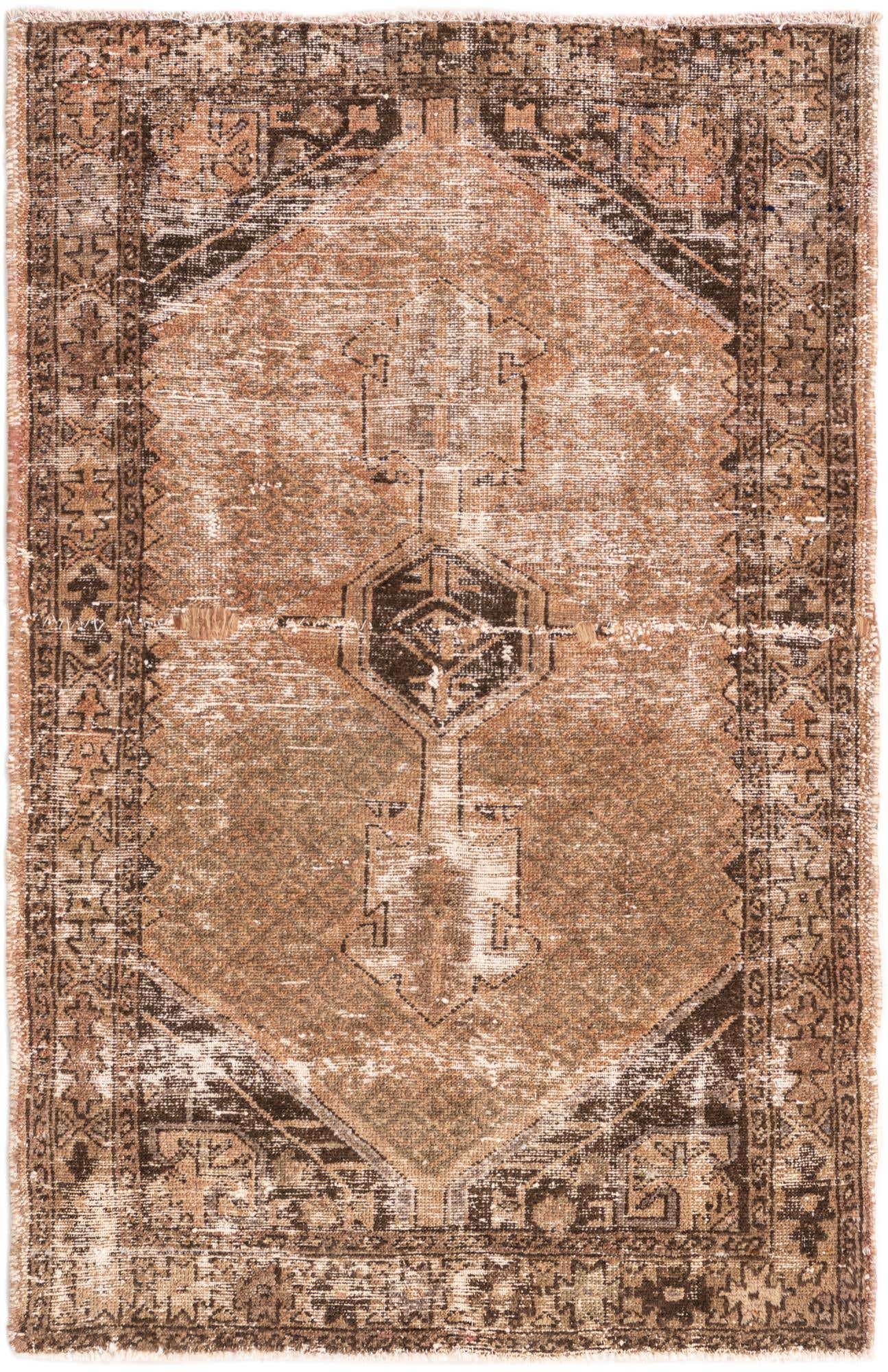 3' 3 x 4' 10 Hand Knotted Ultra Vintage Persian Wool Rug
