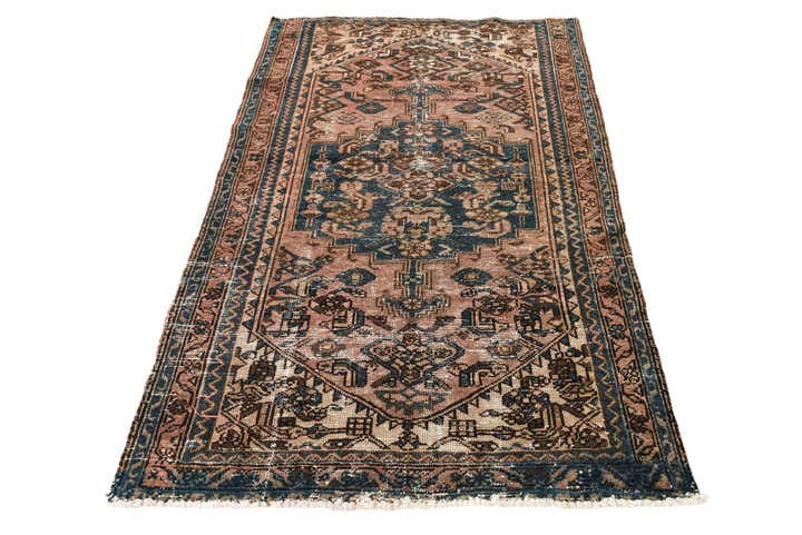 3' 6 x 5' 9 Hand Knotted Ultra Vintage Persian Wool Rug