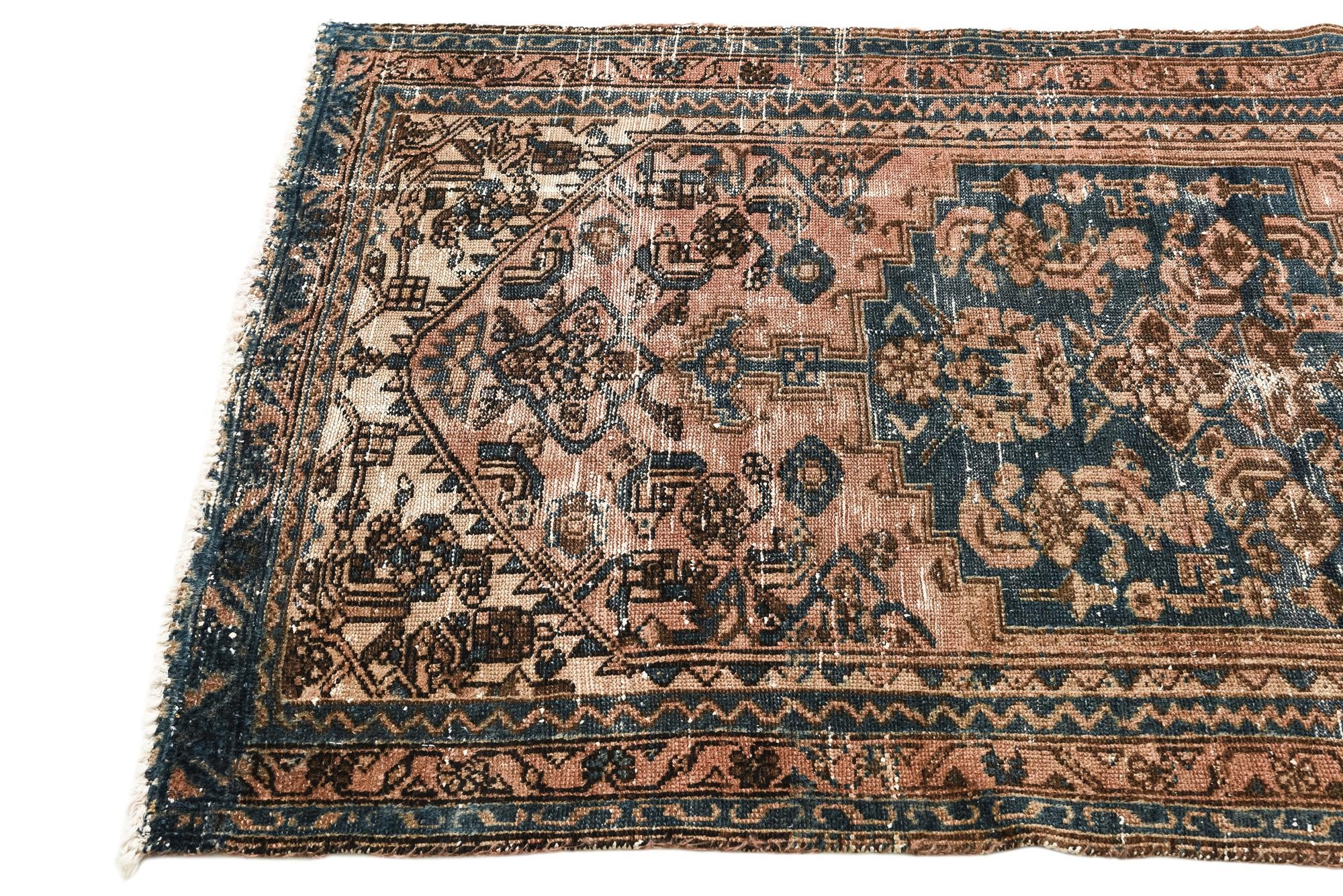3' 6 x 5' 9 Hand Knotted Ultra Vintage Persian Wool Rug