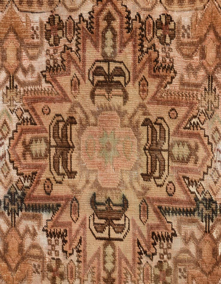 Detail image of 3' 3 x 4' 8  Hand Knotted Ultra Vintage Persian Wool Rug