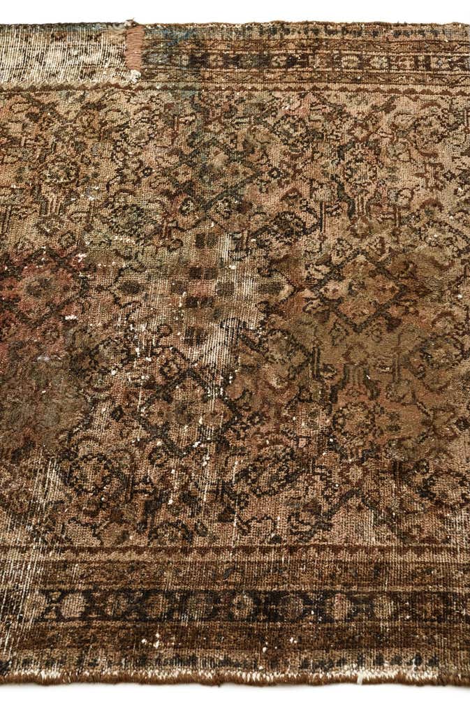 3' 7 x 5' 5 Hand Knotted Ultra Vintage Persian Wool Rug
