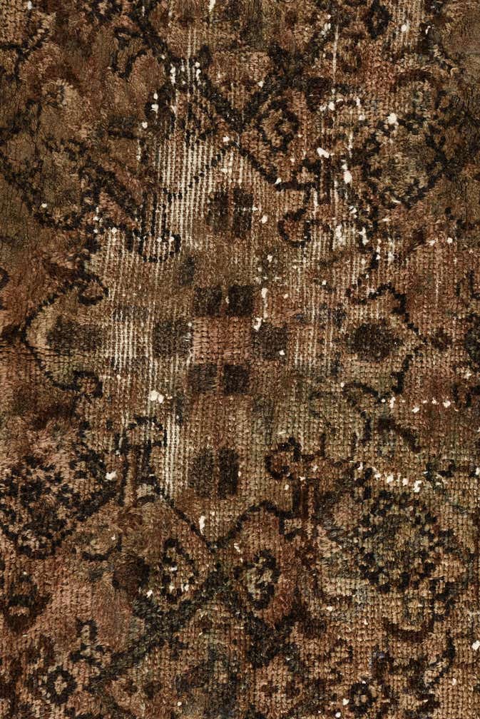 3' 7 x 5' 5 Hand Knotted Ultra Vintage Persian Wool Rug