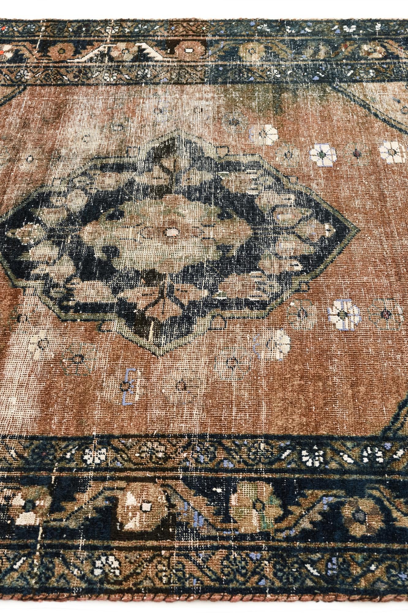 4' 9 x 6' 4 Hand Knotted Ultra Vintage Persian Wool Rug