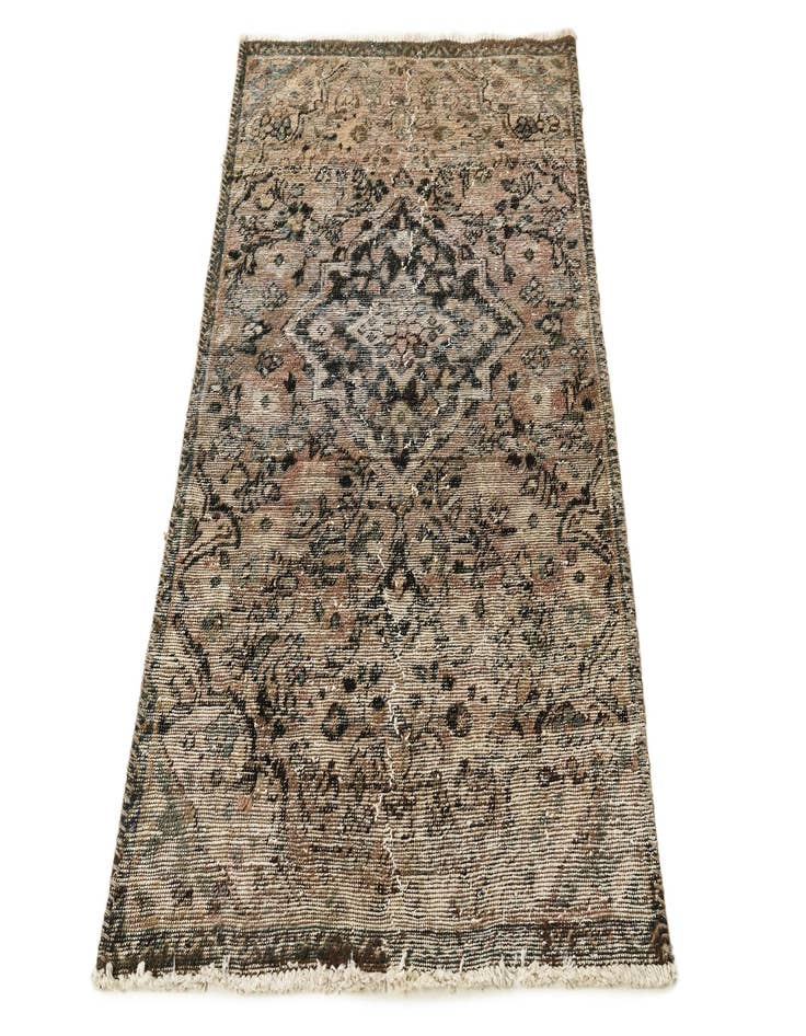 Detail image of 3' 2 x 5'  Hand Knotted Ultra Vintage Persian Wool Rug