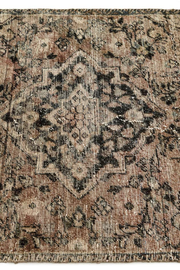 Detail image of 3' 2 x 5' Hand Knotted Ultra Vintage Persian Wool Rug
