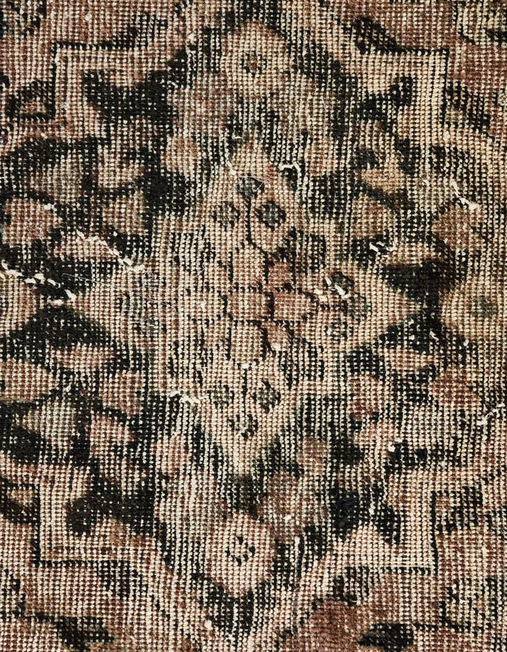 Detail image of 3' 2 x 5'  Hand Knotted Ultra Vintage Persian Wool Rug