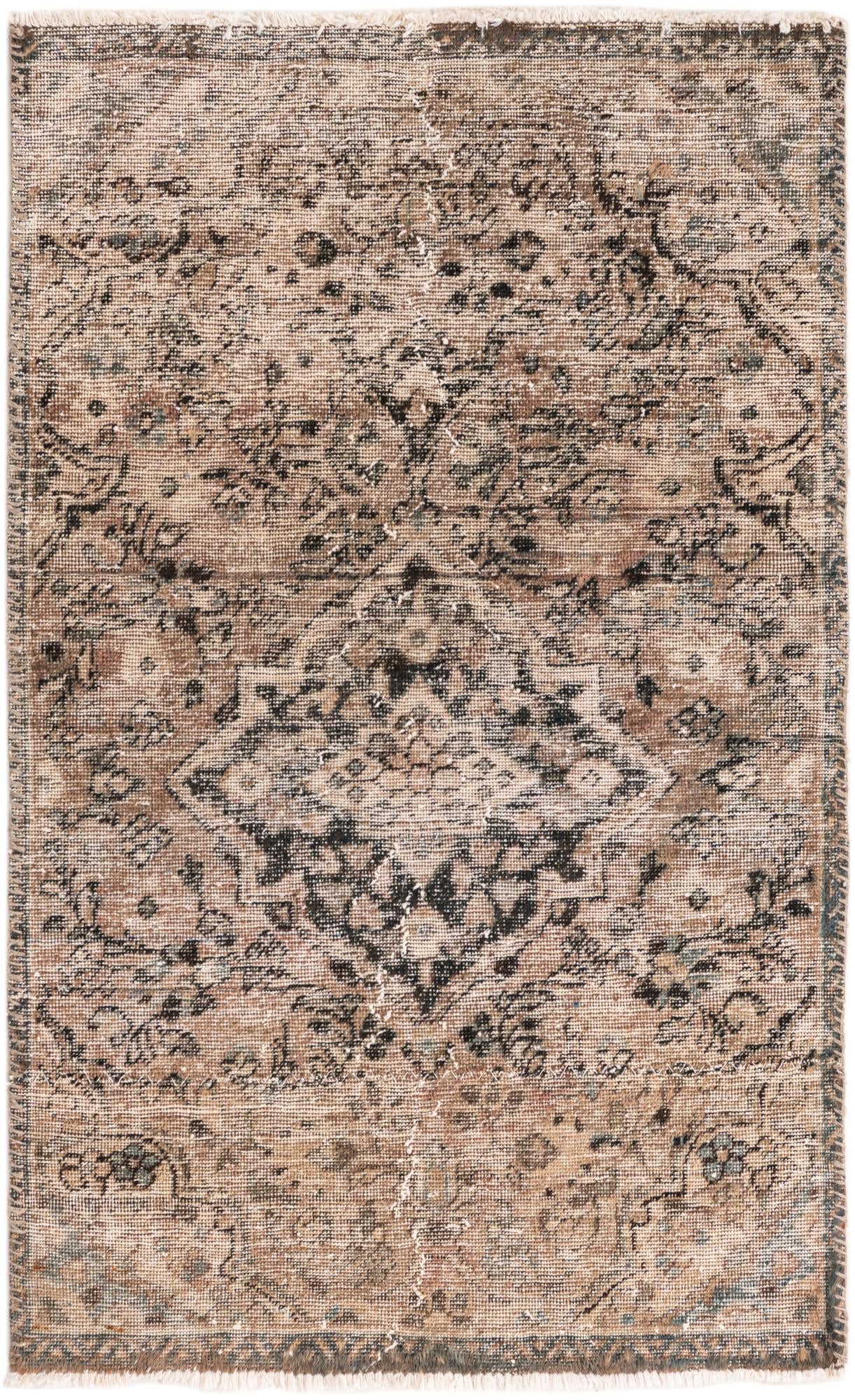 3' 2 x 5' Hand Knotted Ultra Vintage Persian Wool Rug