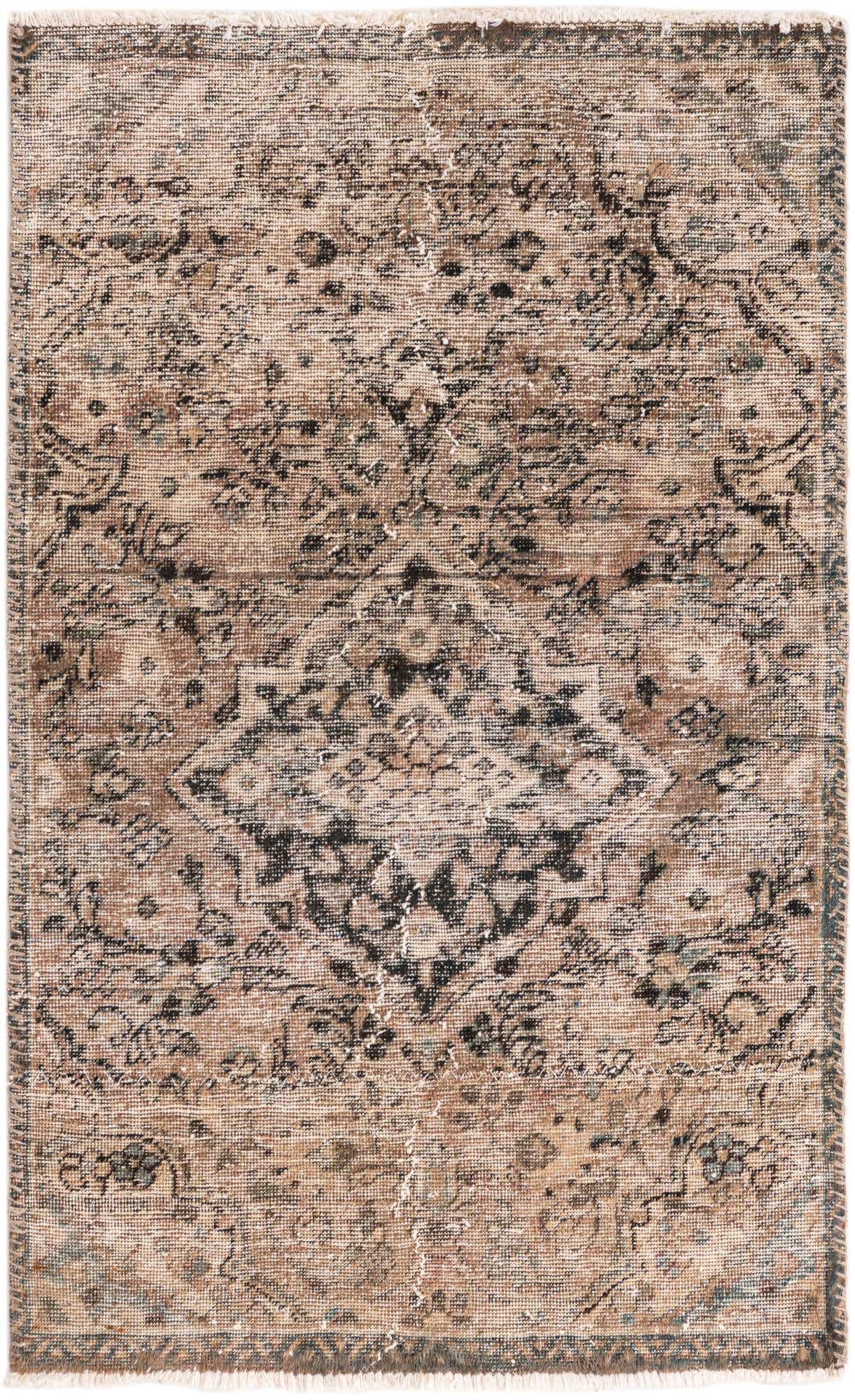 3' 2 x 5' Hand Knotted Ultra Vintage Persian Wool Rug