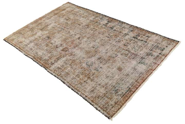 4' x 6' 6 Hand Knotted Ultra Vintage Persian Wool Rug