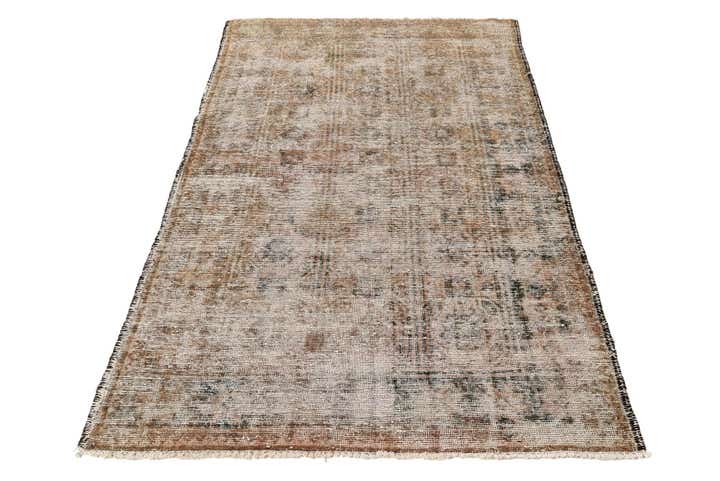 4' x 6' 6 Hand Knotted Ultra Vintage Persian Wool Rug