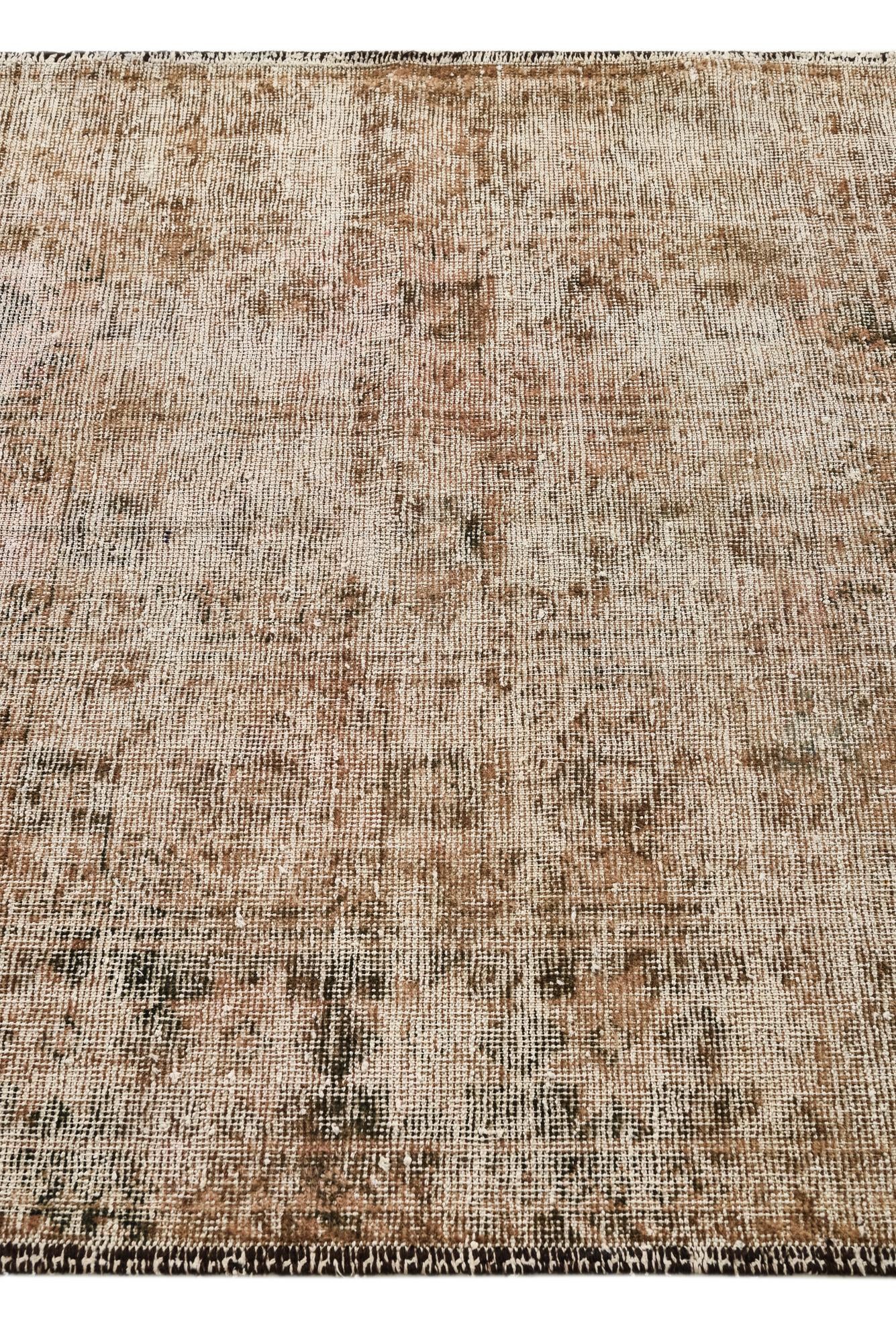 4' x 6' 6 Hand Knotted Ultra Vintage Persian Wool Rug