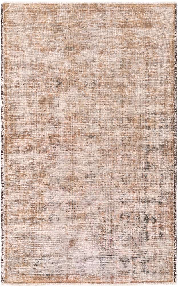 4' x 6' 6 Hand Knotted Ultra Vintage Persian Wool Rug