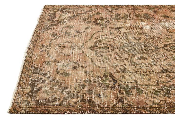 3' 10 x 5' 9 Hand Knotted Ultra Vintage Persian Wool Rug