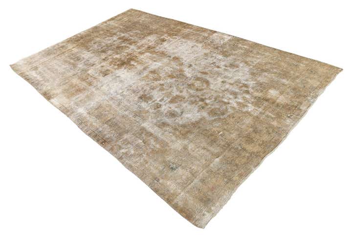 6' 2 x 9' 7 Hand Knotted Ultra Vintage Persian Wool Rug