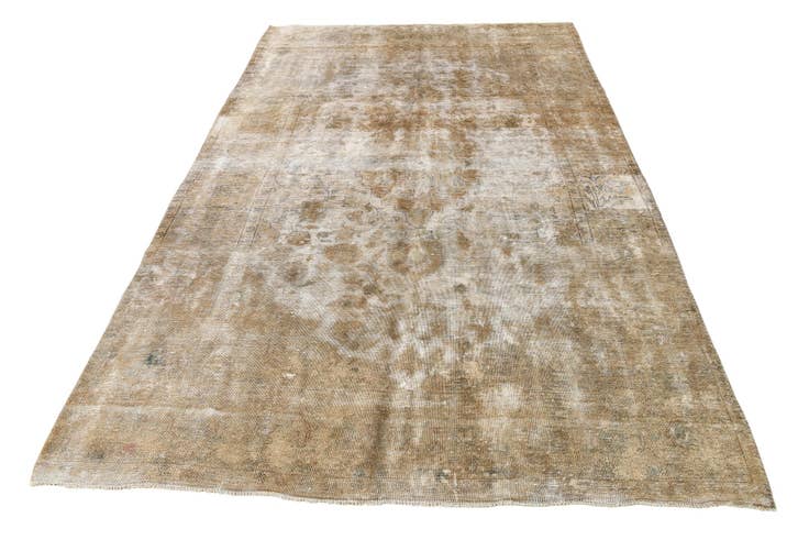 Detail image of 6' 2 x 9' 7 Hand Knotted Ultra Vintage Persian Wool Rug