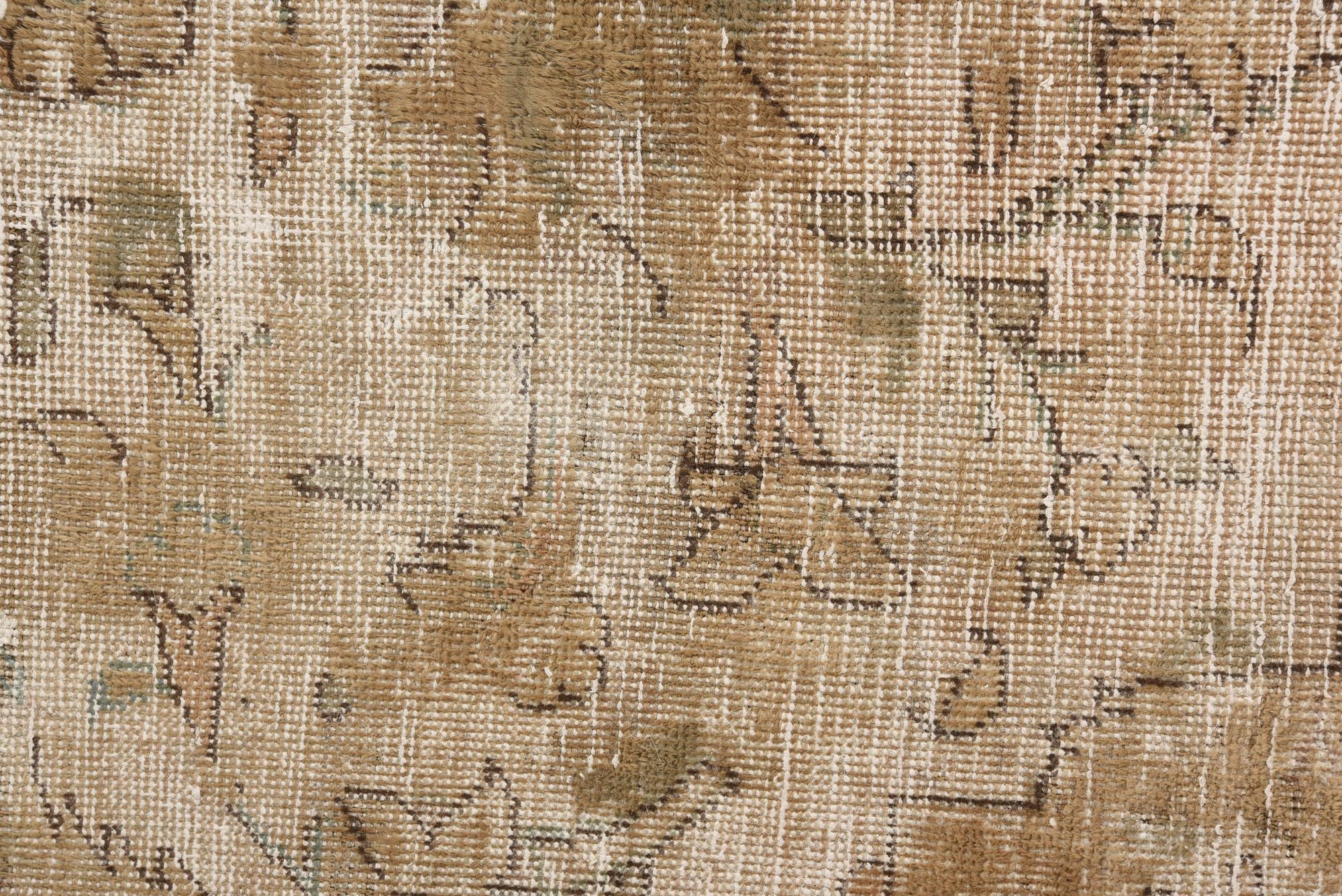 6' 2 x 9' 7 Hand Knotted Ultra Vintage Persian Wool Rug