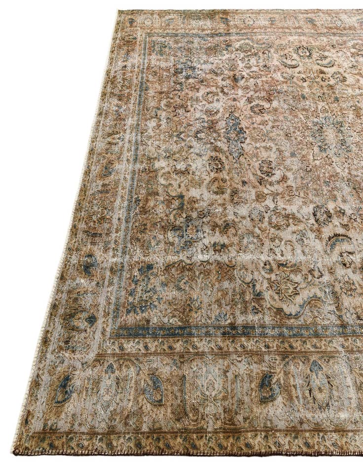 Detail image of 9' x 12' 9  Hand Knotted Ultra Vintage Persian Wool Rug
