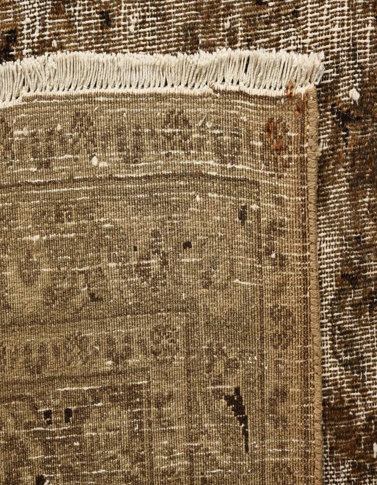 Detail image of 9' 6 x 12' 5  Hand Knotted Ultra Vintage Persian Wool Rug