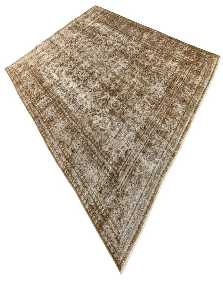 Detail image of 9' 6 x 12' 5  Hand Knotted Ultra Vintage Persian Wool Rug