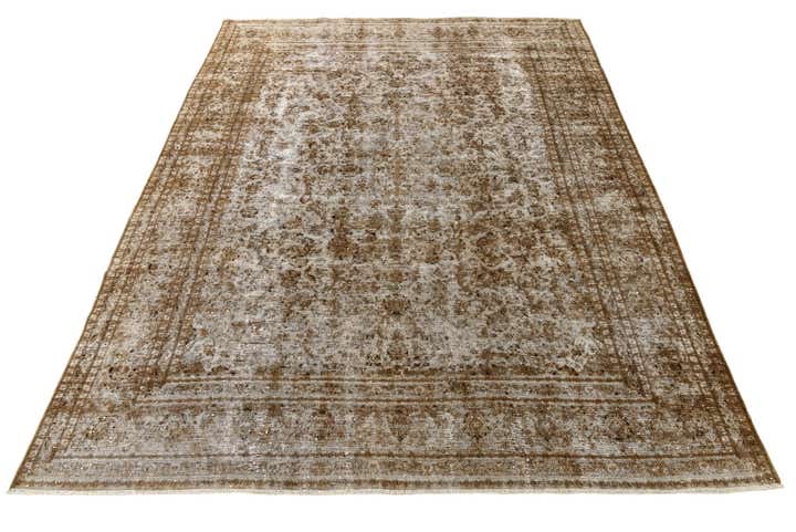 9' 6 x 12' 5 Hand Knotted Ultra Vintage Persian Wool Rug
