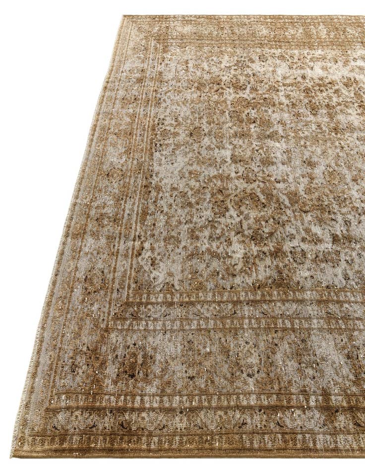 Detail image of 9' 6 x 12' 5  Hand Knotted Ultra Vintage Persian Wool Rug