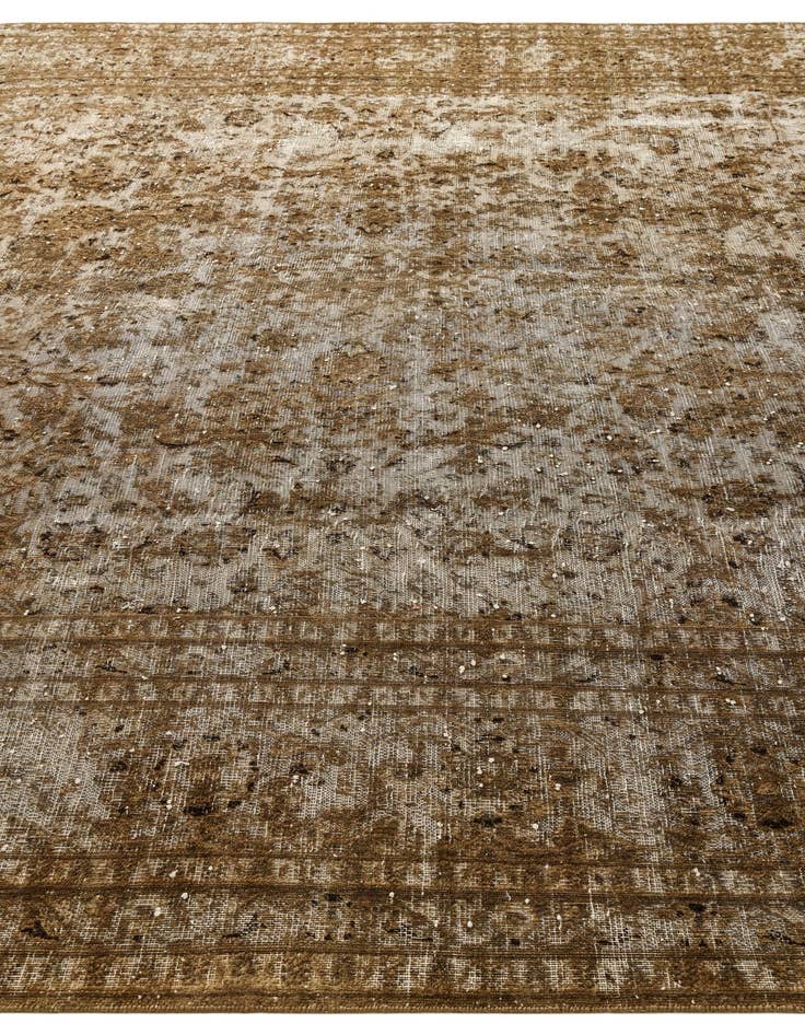 Detail image of 9' 6 x 12' 5  Hand Knotted Ultra Vintage Persian Wool Rug