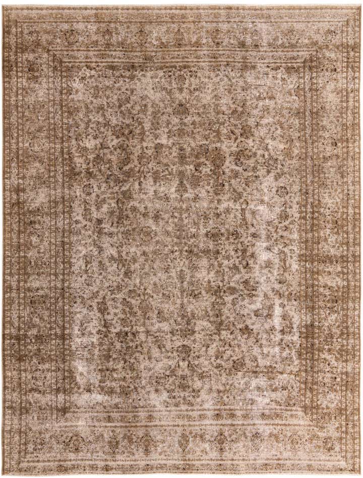 9' 6 x 12' 5 Hand Knotted Ultra Vintage Persian Wool Rug