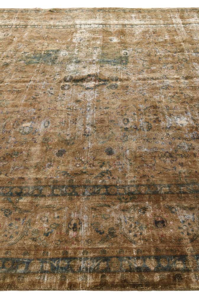 9' 7 x 12' Hand Knotted Ultra Vintage Persian Wool Rug