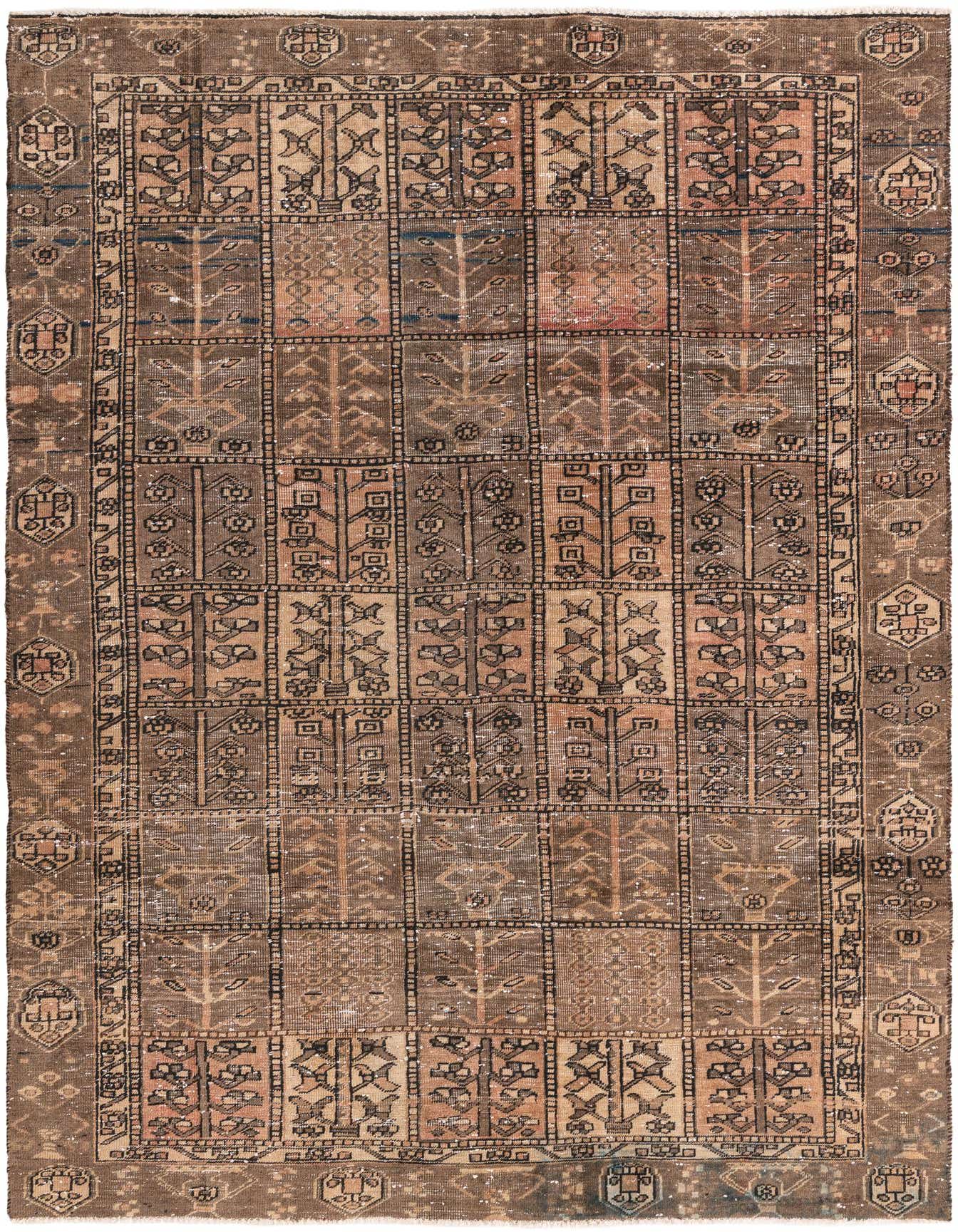 Primary image 6' 1 x 9'  Hand Knotted Ultra Vintage Persian Wool Rug