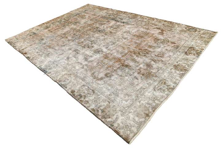 8' 2 x 11' Hand Knotted Ultra Vintage Persian Wool Rug