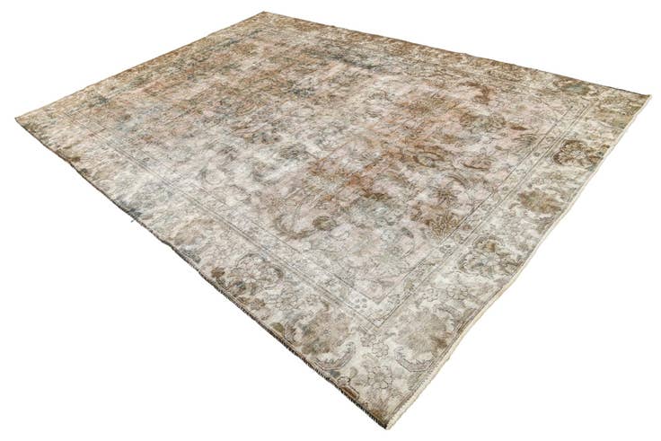 Detail image of 8' 2 x 11' Hand Knotted Ultra Vintage Persian Wool Rug