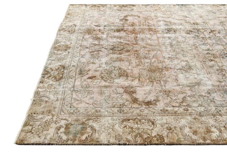 Detail image of 8' 2 x 11' Hand Knotted Ultra Vintage Persian Wool Rug