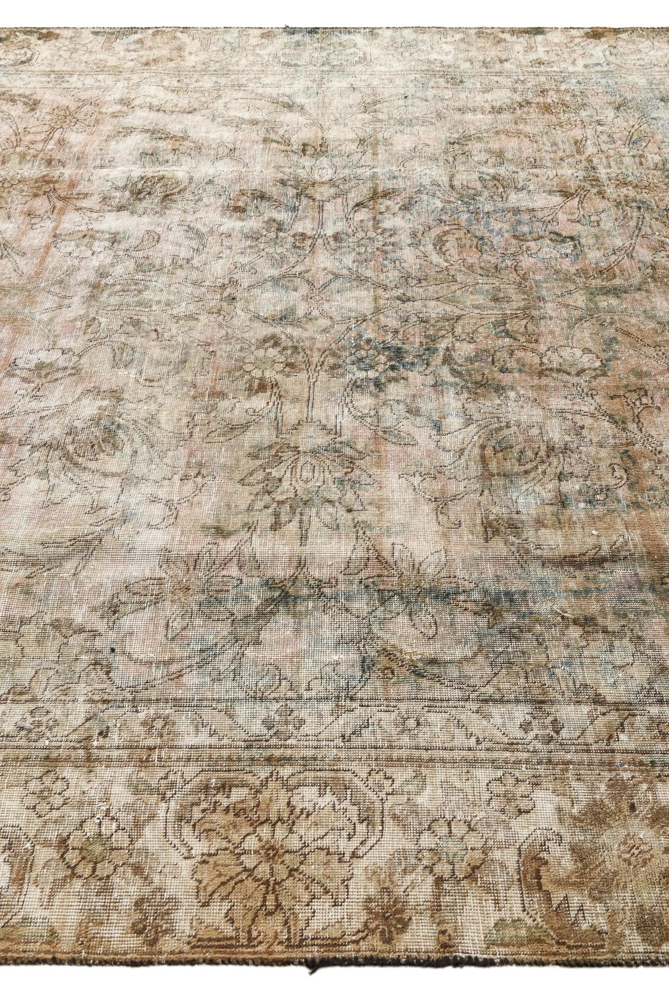 8' 2 x 11' Hand Knotted Ultra Vintage Persian Wool Rug