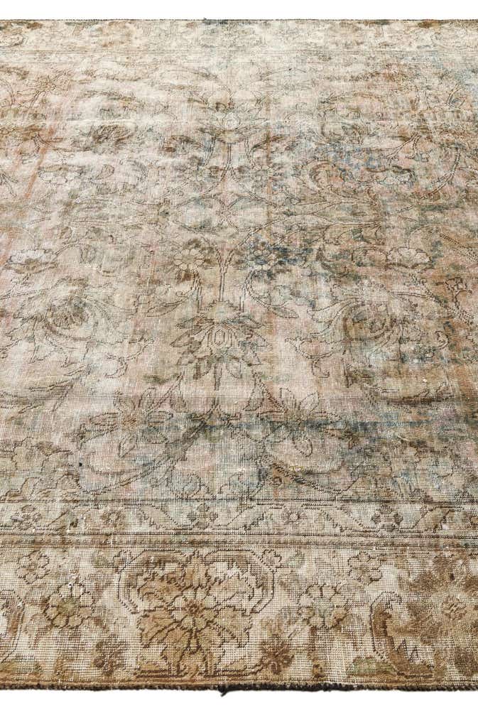 8' 2 x 11' Hand Knotted Ultra Vintage Persian Wool Rug