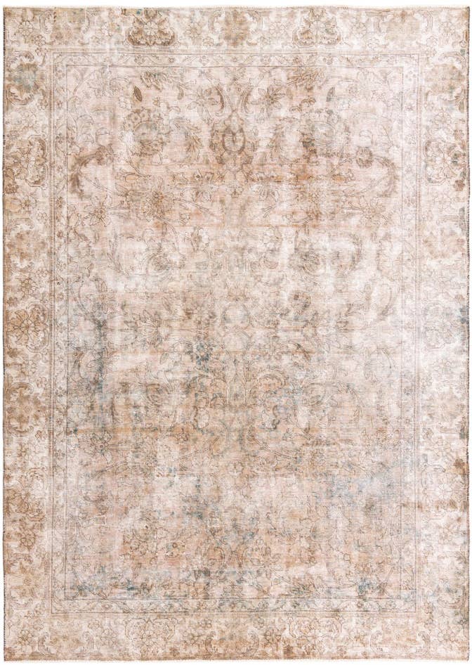 Detail image of 8' 2 x 11' Hand Knotted Ultra Vintage Persian Wool Rug