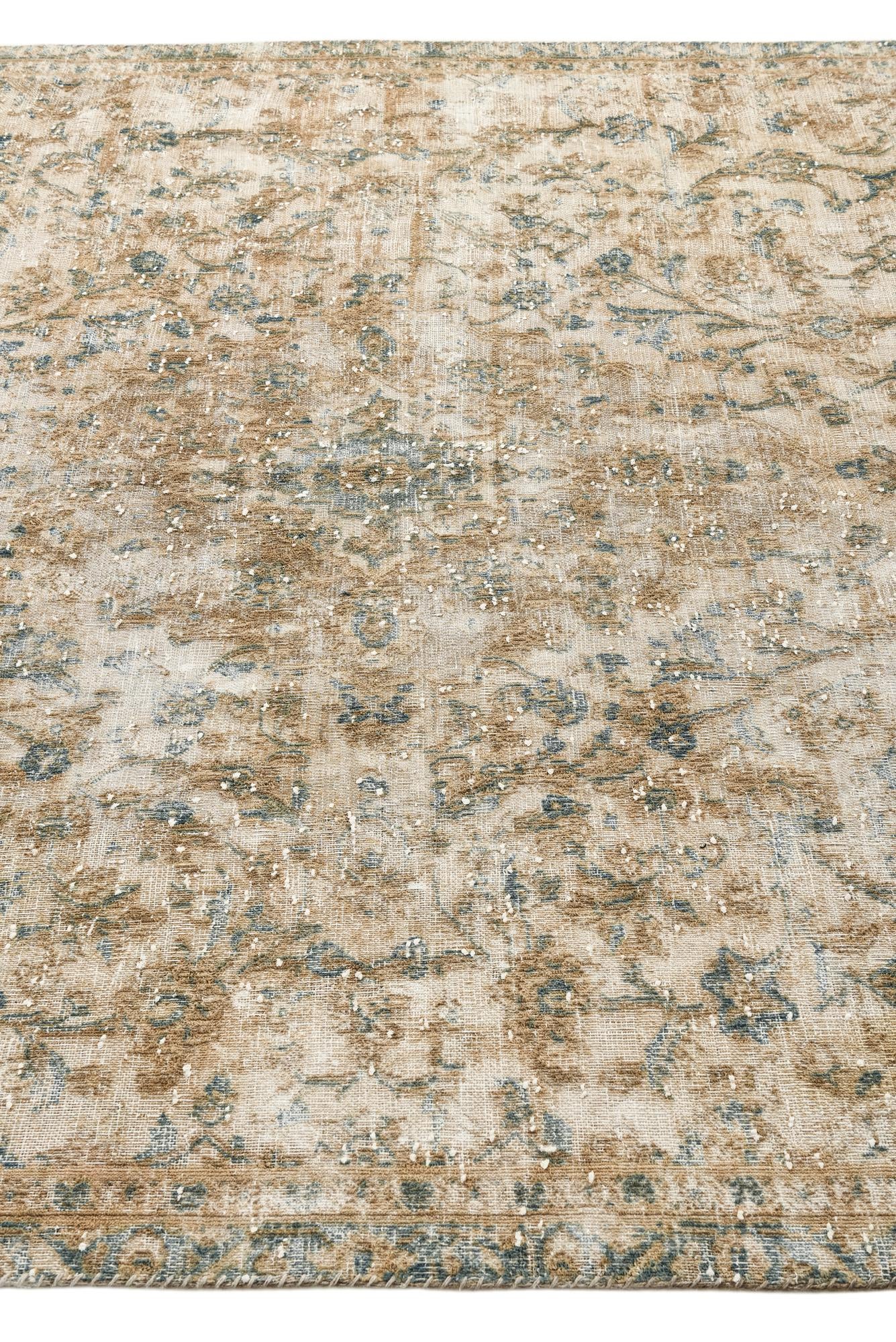 6' 9 x 9' 6 Hand Knotted Ultra Vintage Persian Wool Rug