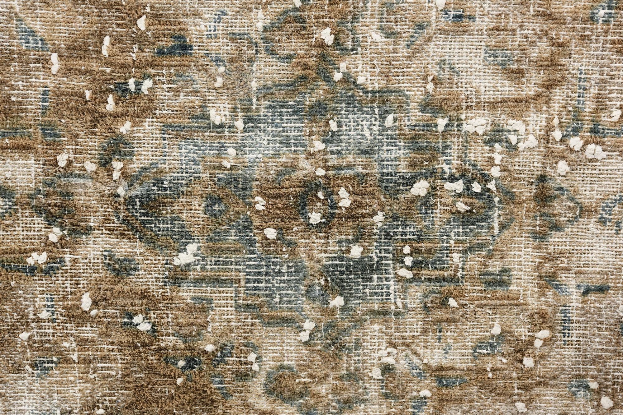 6' 9 x 9' 6 Hand Knotted Ultra Vintage Persian Wool Rug