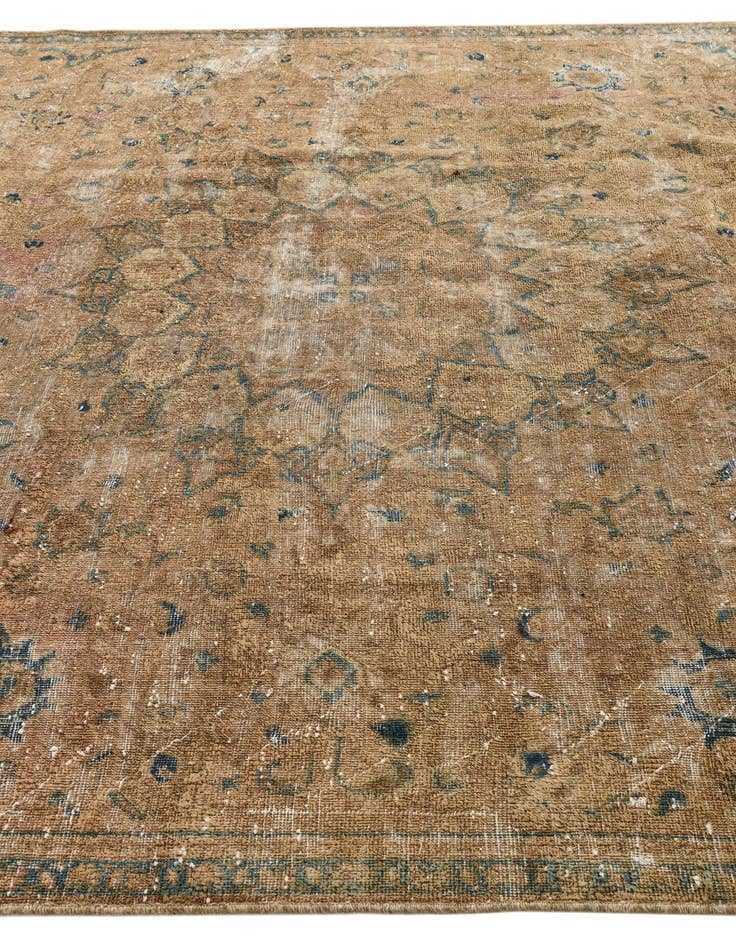 Detail image of 7' 5 x 11' 6  Hand Knotted Ultra Vintage Persian Wool Rug