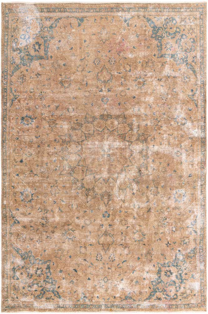 7' 5 x 11' 6 Hand Knotted Ultra Vintage Persian Wool Rug