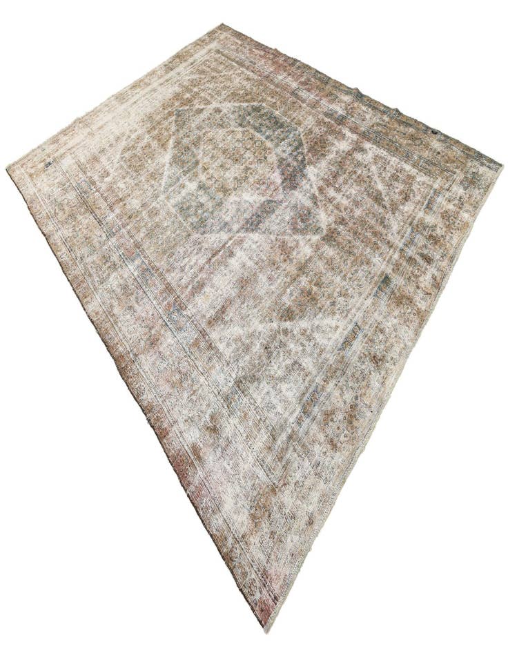 Detail image of 9' 2 x 11' 5  Hand Knotted Ultra Vintage Persian Wool Rug