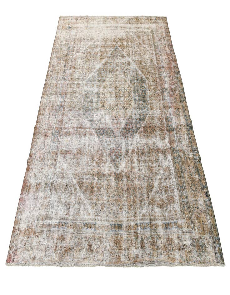 Detail image of 9' 2 x 11' 5  Hand Knotted Ultra Vintage Persian Wool Rug