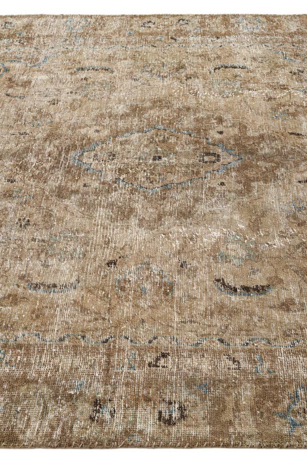 Detail image of 5' 9 x 8' 7 Hand Knotted Ultra Vintage Persian Wool Rug