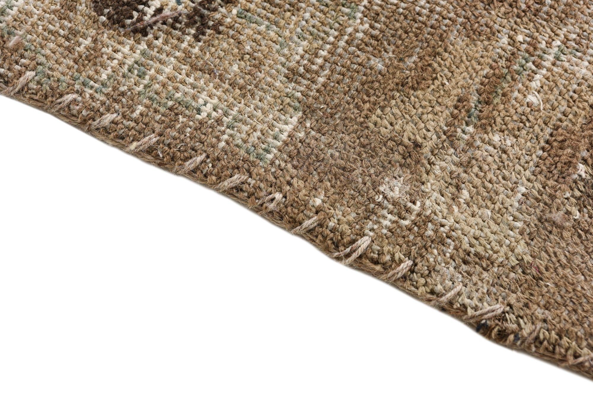 5' 9 x 8' 7 Hand Knotted Ultra Vintage Persian Wool Rug